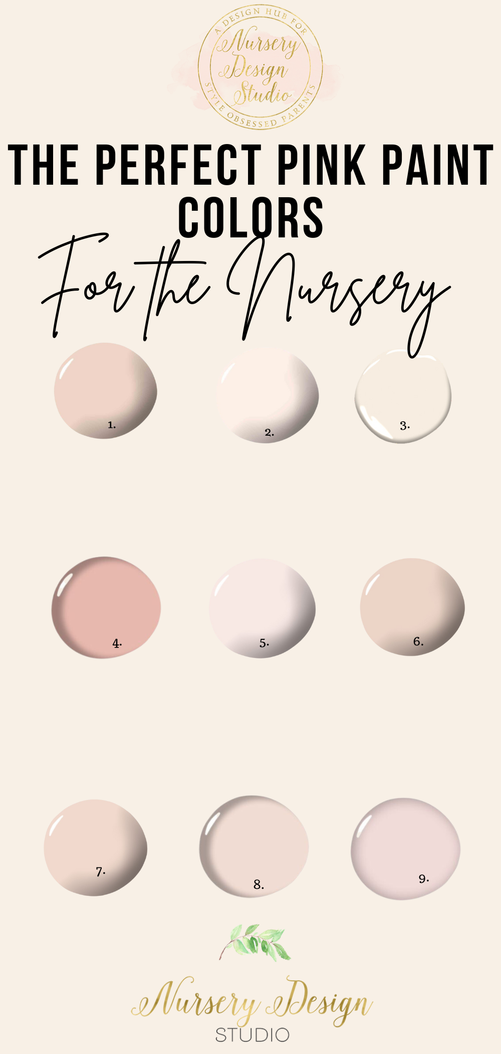 PINK PAINT COLORS FOR A NURSERY THAT’S STYLISH AND SOPHISTICATED ...