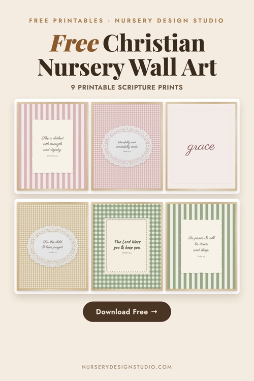 free christian nursery wall art